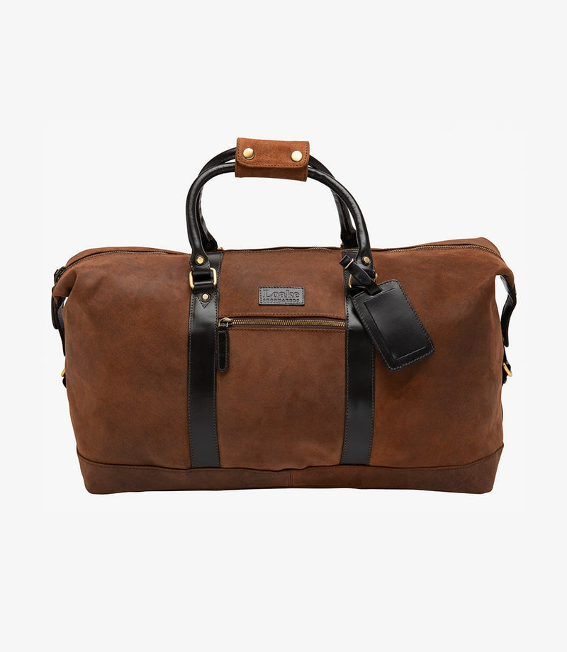 Bolso Cornwall Weekend Brown Wax Suede