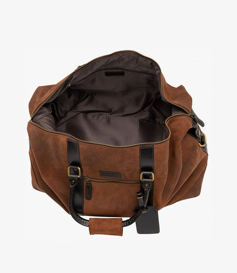 Bolso Cornwall Weekend Brown Wax Suede